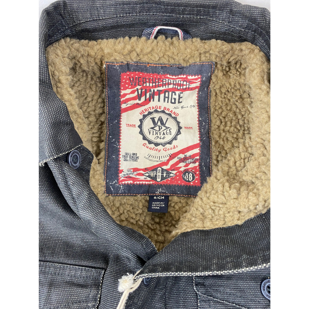 Weatherproof Vintage Men's Trucker Jacket Brown Size S - Picture 3 of 8
